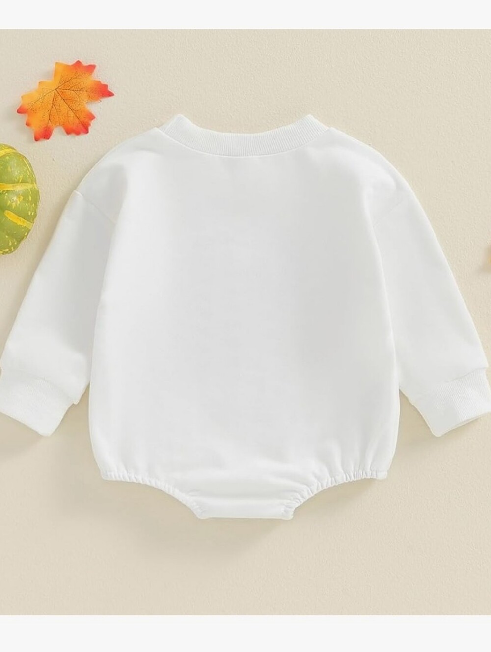 Baby Halloween Ghost & Pumpkin Romper - White - Picture 2 of 2